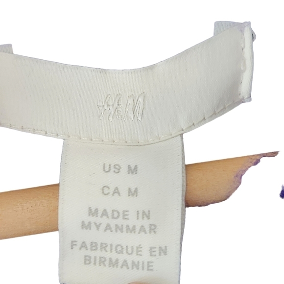 NWT H&M purple long-sleeve cable knit wool  sweater top jumper - Picture 9 of 15